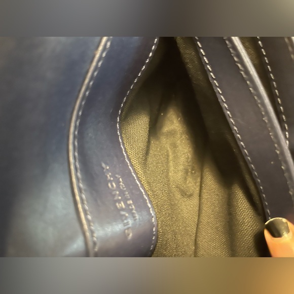 Givenchy maroon and navy Duetto crossbody bag - Picture 6 of 13